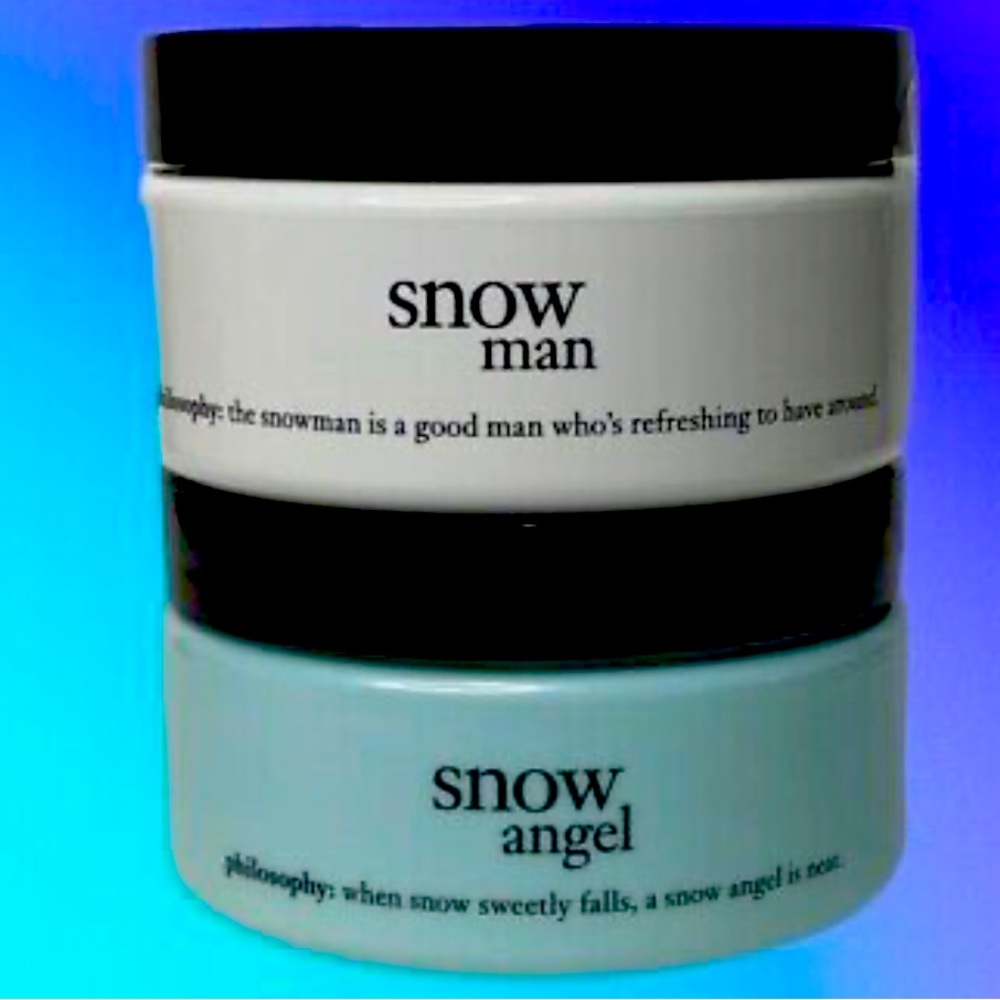 SNOW ANGEL & SNOW MAN BODY SOUFFLES 8oz ea